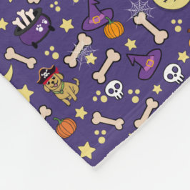 Halloween Hund Themenmuster Fleecedecke