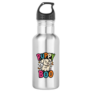Halloween Hund Welpe Boo Edelstahlflasche