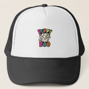 Halloween Hund Welpe Boo Truckerkappe