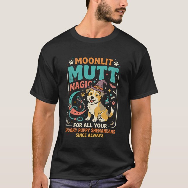 Halloween Hund Zauber Mutter T-Shirt (Vorderseite)