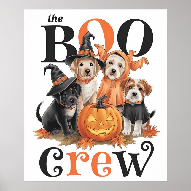 Halloween Hunde Art Poster (Vorne)