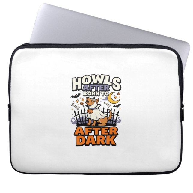 Halloween-Hunde-Boo-Crew (5) Laptopschutzhülle (Vorderseite)