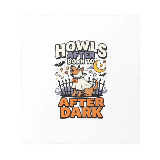 Halloween-Hunde-Boo-Crew (5) Notizblock (Vorderseite)