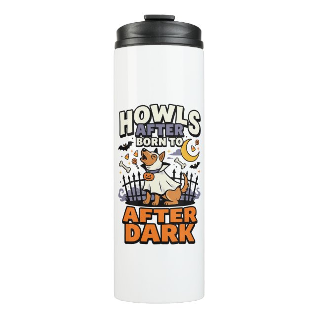 Halloween-Hunde-Boo-Crew (5) Thermosbecher (Vorderseite)