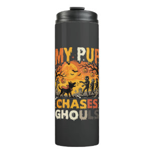 Halloween-Hunde-Friedhofs-Patrouille Thermosbecher