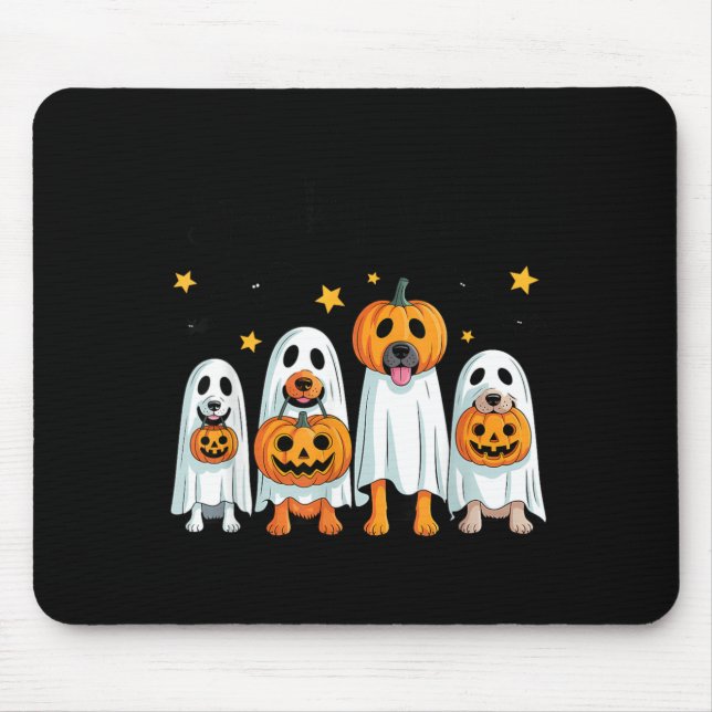 Halloween-Hunde gruselige Vibes Mousepad (Vorne)