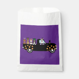 Halloween-Hunde in einem Lieferwagen Geschenktütchen