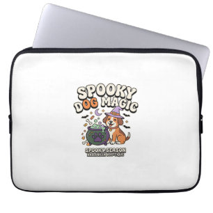 Halloween-Hunde-Magie-Vibes Laptopschutzhülle