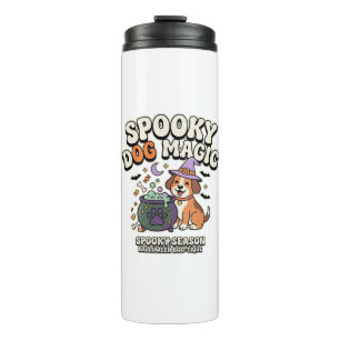Halloween-Hunde-Magie-Vibes Thermosbecher