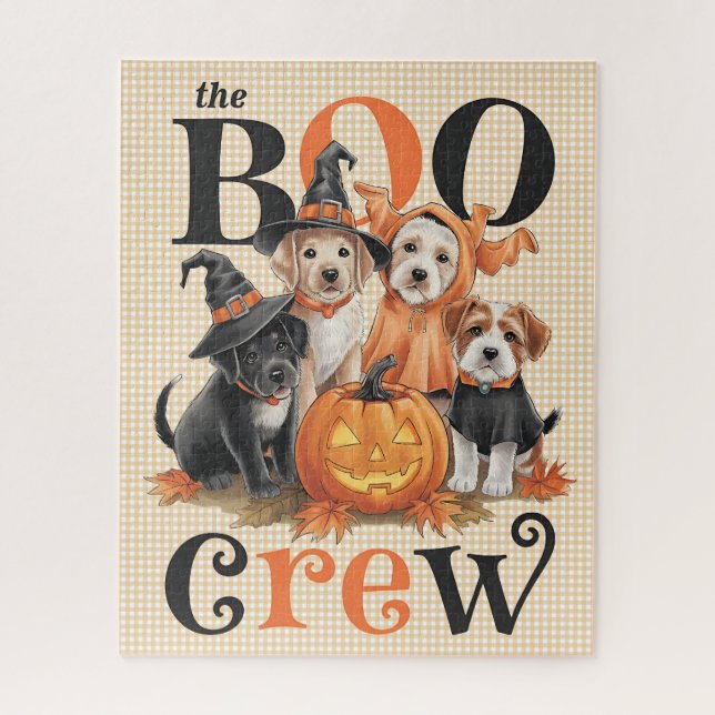 Halloween Hunde Puzzle (Vertikal)