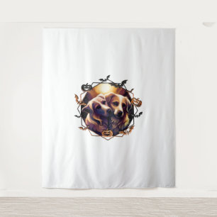 Halloween Hunde Wandteppich