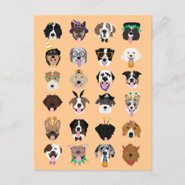 Halloween-Hundegegenden Postkarte