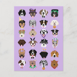 Halloween-Hundegegenden Postkarte