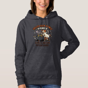 Halloween-Hundemutter nach Einbruch der Dunkelheit Hoodie
