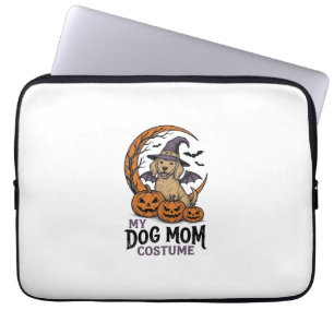 Halloween-Hundemutter-Shirt Hexen-Welpen-Kostüm Gr Laptopschutzhülle