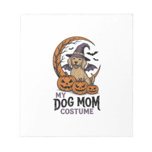 Halloween-Hundemutter-Shirt Hexen-Welpen-Kostüm Gr Notizblock