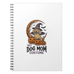 Halloween-Hundemutter-Shirt Hexen-Welpen-Kostüm Gr Notizblock