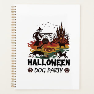 Halloween-Hundeparty Hexenhunde Kürbisse Schloss_1 Planer