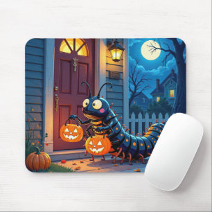 Halloween-Hundertfüßler-Süßigkeitenbetteln Mousepad