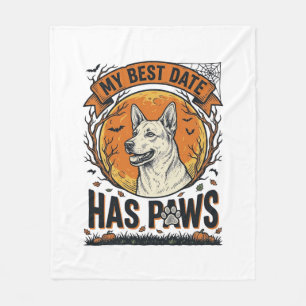 Halloween-Hundeshirt für stolze Haustiereltern Fleecedecke