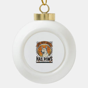 Halloween-Hundeshirt für stolze Haustiereltern Keramik Kugel-Ornament