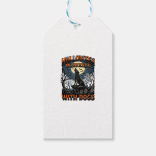 Halloween-Hundeshirt Vintage-Friedhof-Welpe Geschenkanhänger