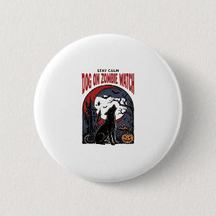 Halloween-Hundeshirt Zombie Patrol Design_1 Button