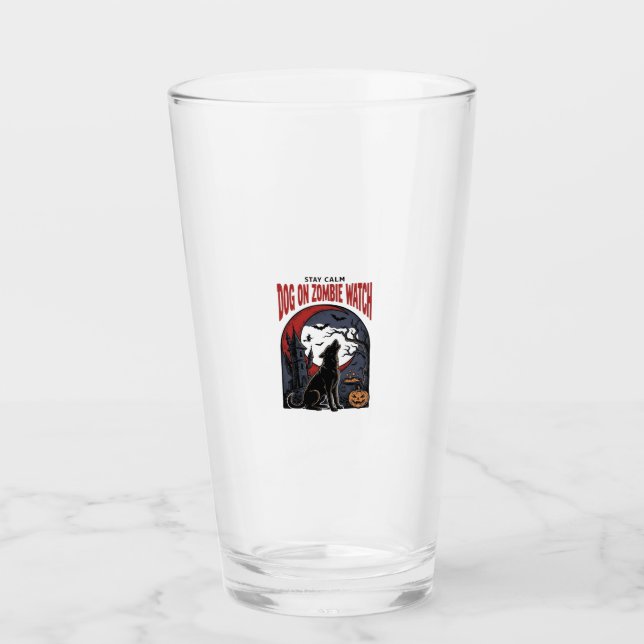 Halloween-Hundeshirt Zombie Patrol Design_1 Glas (Vorderseite)