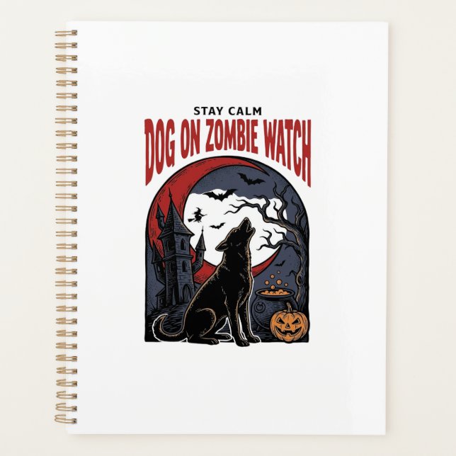 Halloween-Hundeshirt Zombie Patrol Design_1 Planer (Vorderseite)