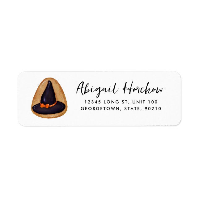 Halloween-Hut-Cookie anpassbar (Vorne)