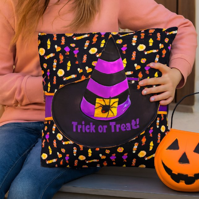 Halloween-Hut / Trick oder Treat Kissen (Add cozy ambiance to your porch with outdoor Halloween Pillow)