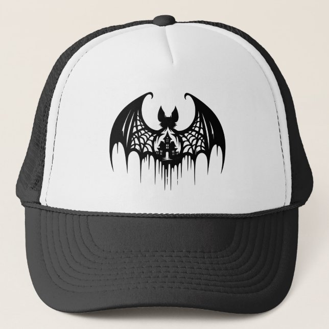 Halloween-Hut Truckerkappe (Vorderseite)