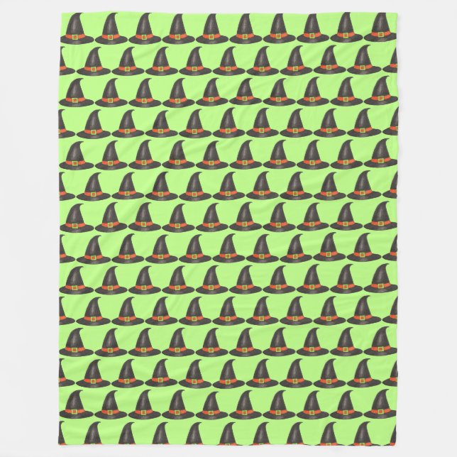 Halloween-Huttrick oder Green Print bearbeiten Fleecedecke (Vorderseite)