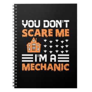 Halloween I Am A Mechanic Birthday Notizblock