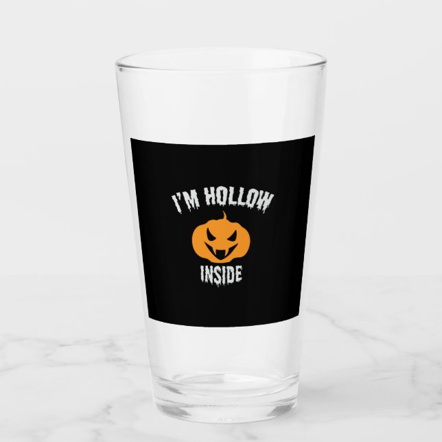 Halloween I Am Hollow Inside Birthday Glas (Vorderseite)
