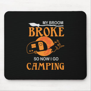 Halloween I Go Camping Birthday Mousepad