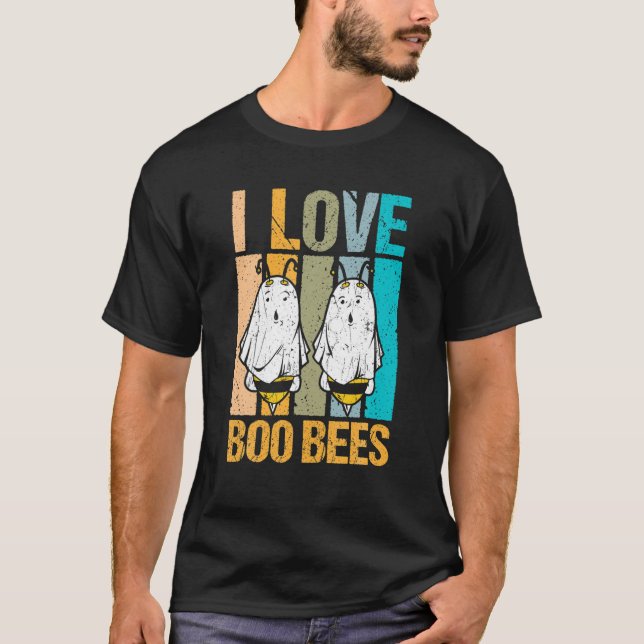 Halloween I Liebe Boo Bees T-Shirt (Vorderseite)