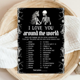 Halloween I Liebe You Around Of The World Bridal G Einladung
