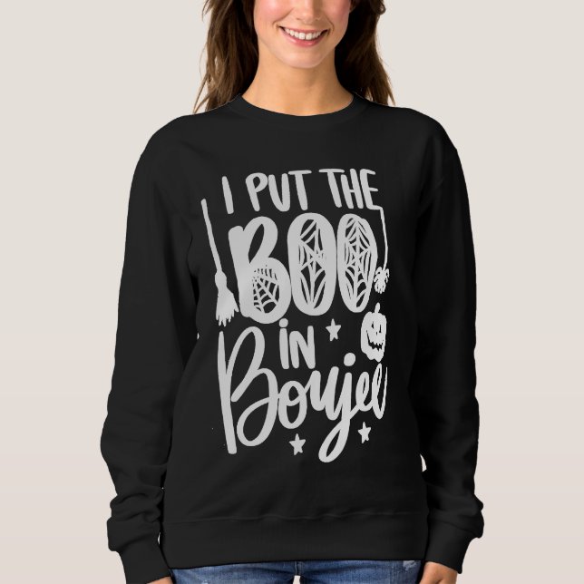 Halloween I Put The Boo In Boujee Pumpkin Ghost Sp Sweatshirt (Vorderseite)