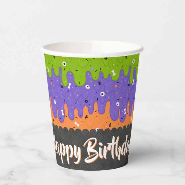 Halloween Ice Cream Geburtstag Pappbecher (Links)
