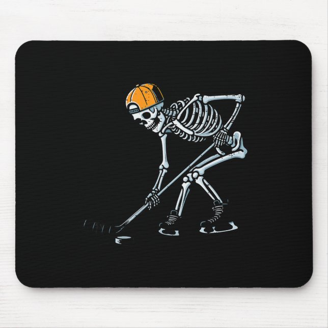 Halloween Ice Hockey Skeleton Costume Boys Kids Yo Mousepad (Vorne)