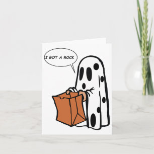 Halloween, ich bekam einen Stein-Geist Karte