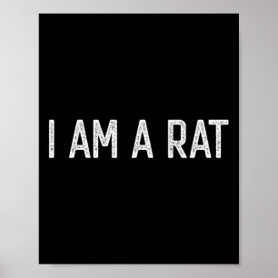 Halloween ich bin ein Ratten Fun Rats Liebhaber I  Poster