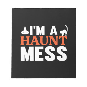Halloween ich bin eine Hase Mess zum Geburtstag Notizblock