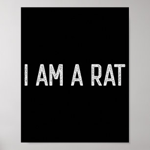 Halloween Ich Bin Eine Ratte Lustige Ratten Liebha Poster