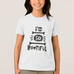 Halloween ich bin so bootiful Moderne Typografie Tri-Blend Shirt