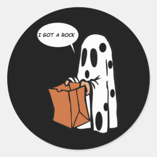 Halloween ich Got ein Rock Ghost Runder Aufkleber