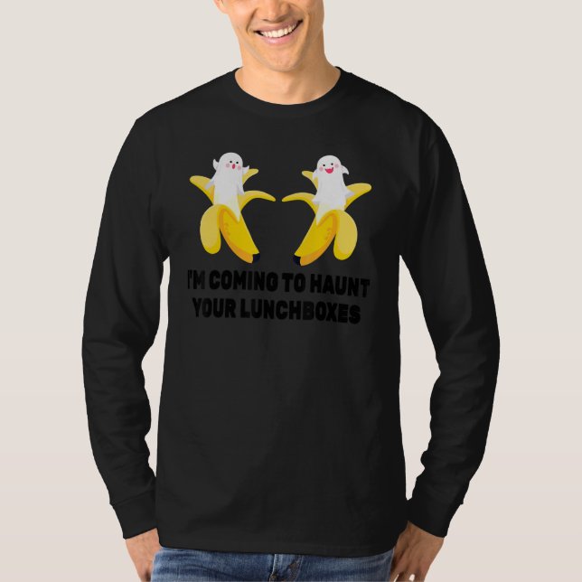 Halloween ich komme, um deine Lunchboxen Banane zu T-Shirt (Vorderseite)