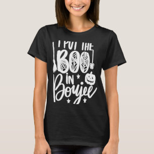 Halloween ich legte den Boo in Boujee Pumpkin Ghos T-Shirt