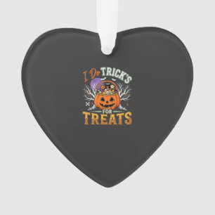 Halloween Ich mache Tricks für Süßigkeiten Kürbis Ornament